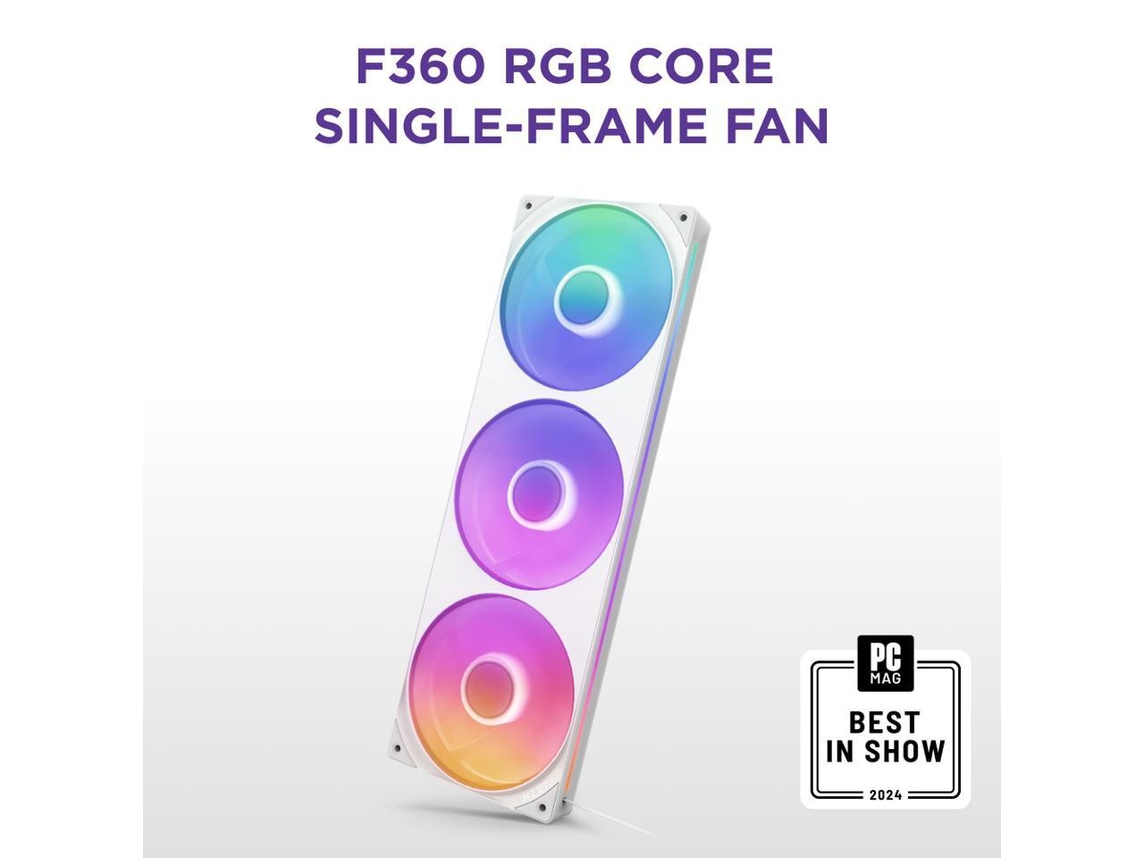 NZXT F360 RGB CORE RF-U36HF-W1 360mm RGB LED Single-Frame RGB Fan Unit