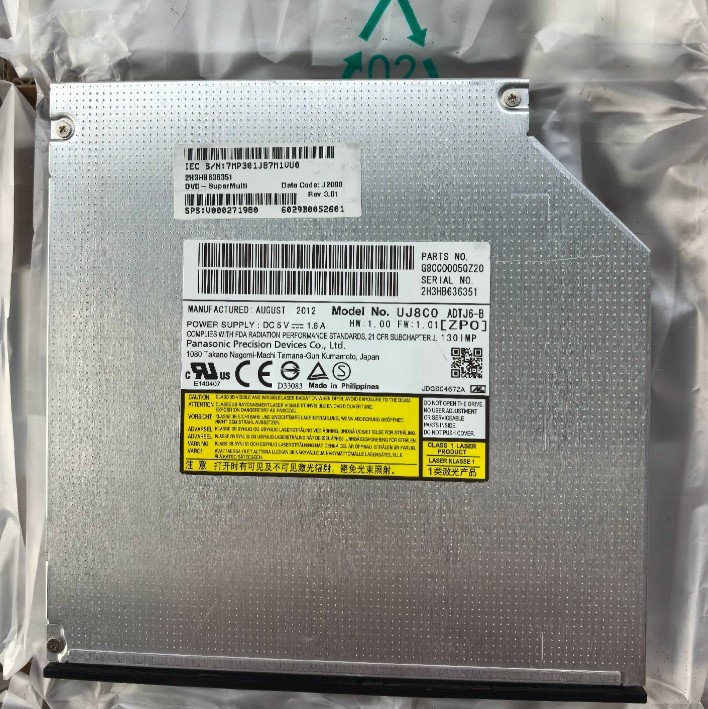 Panasonic UJ8C0 DVD Burner   SATA Interface UJ-8C0