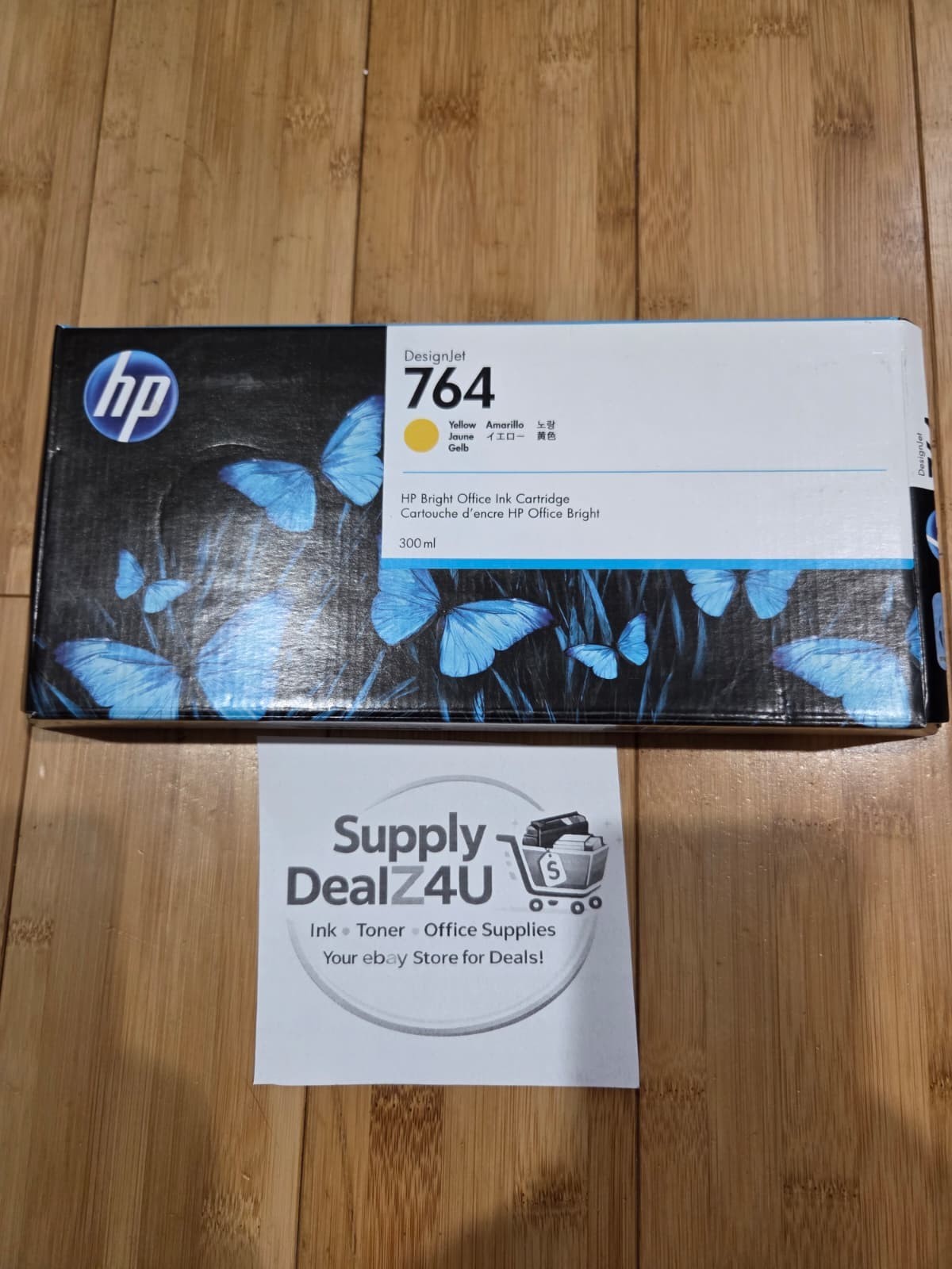 GENUINE HP 764 Yellow Ink C1Q15A 300ml DesignJet Z2600 Z5600 Z6600 OEM