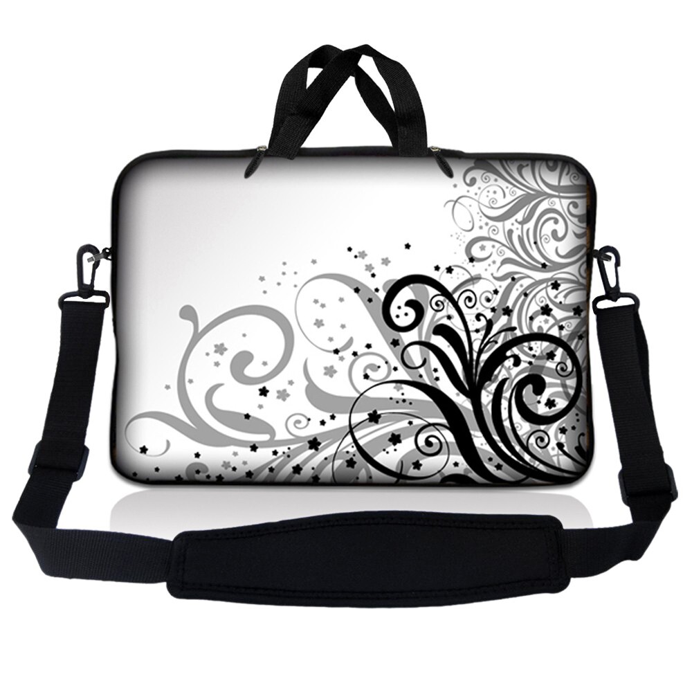 15.6 Inch Laptop Bag Sleeve Carry Case w/ Shoulder Strap Macbook Acer Star Print