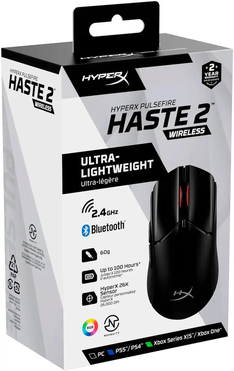 HyperX Pulsefire Haste 2 Pro Lightweight Gaming Mouse 4K Grade A