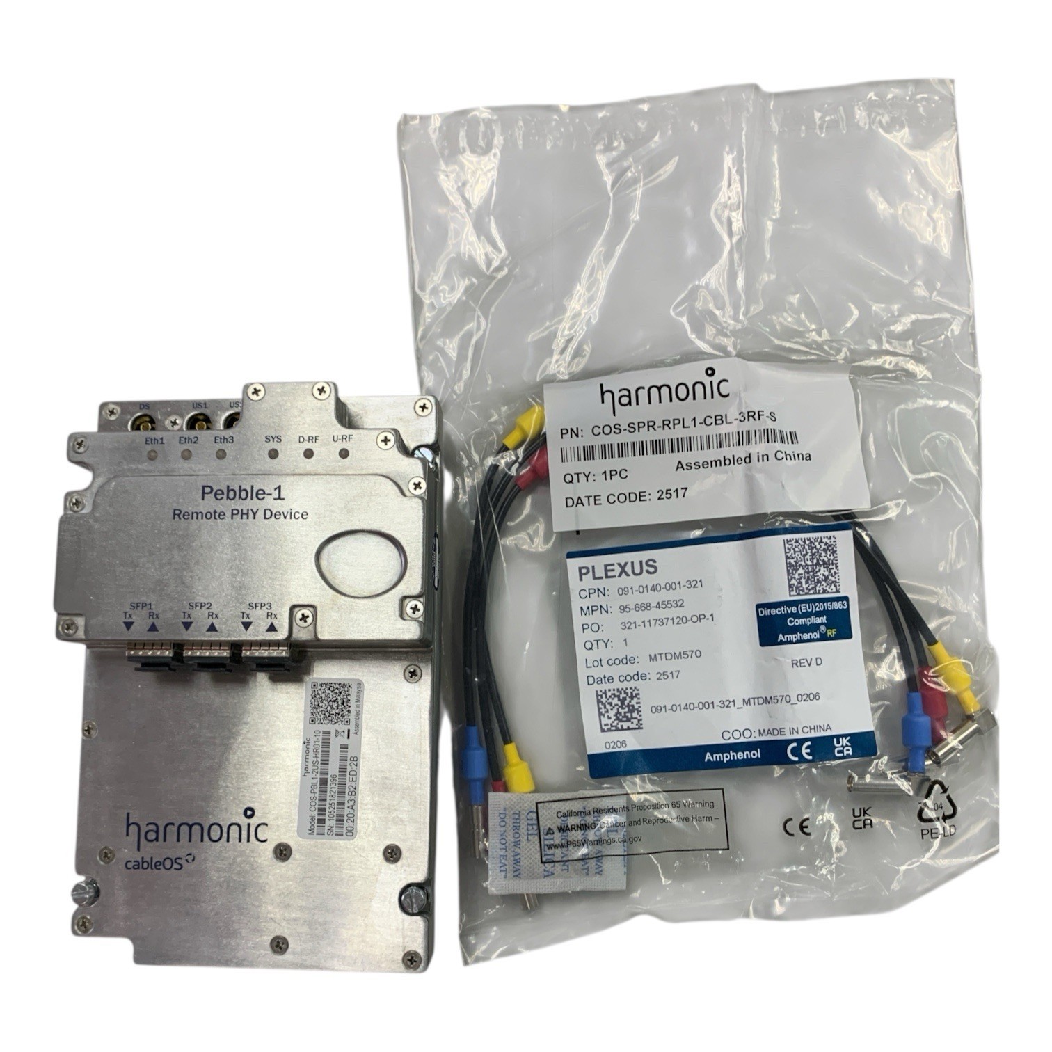 Harmonic COS-PBL1-2US-HR01-10 Cableos Pebble 1 Remote PHY Device Open Box