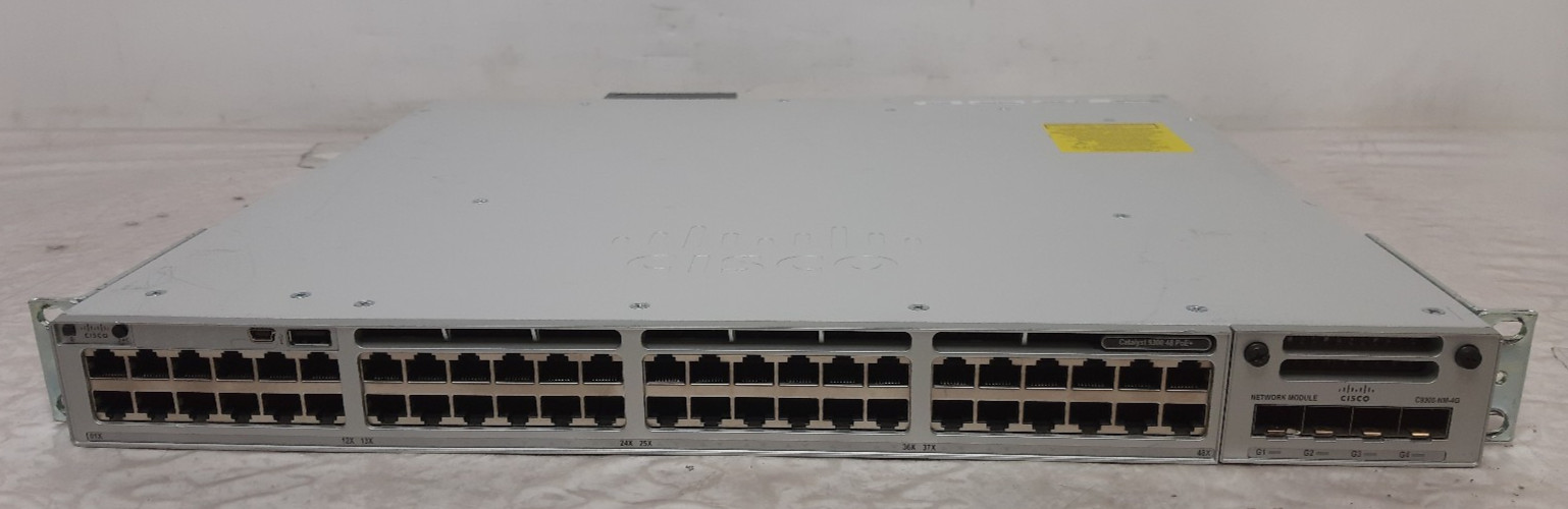 Cisco Catalyst 9300 48 Port Gigabit PoE+ Switch 857W PoE+ 1x PSU C9300-48P-E