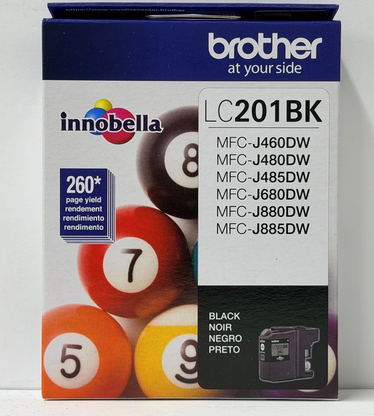 New Genuine Brother LC201 Black Ink Cartridges MFC-J460DW