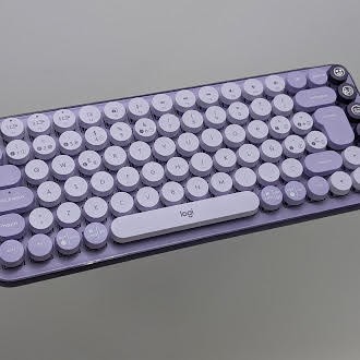 PURPLE - LOGITECH POP KEYS MECHANICAL WIRELESS KEYBOARD WITH CUSTOMIZABLE EMOJI