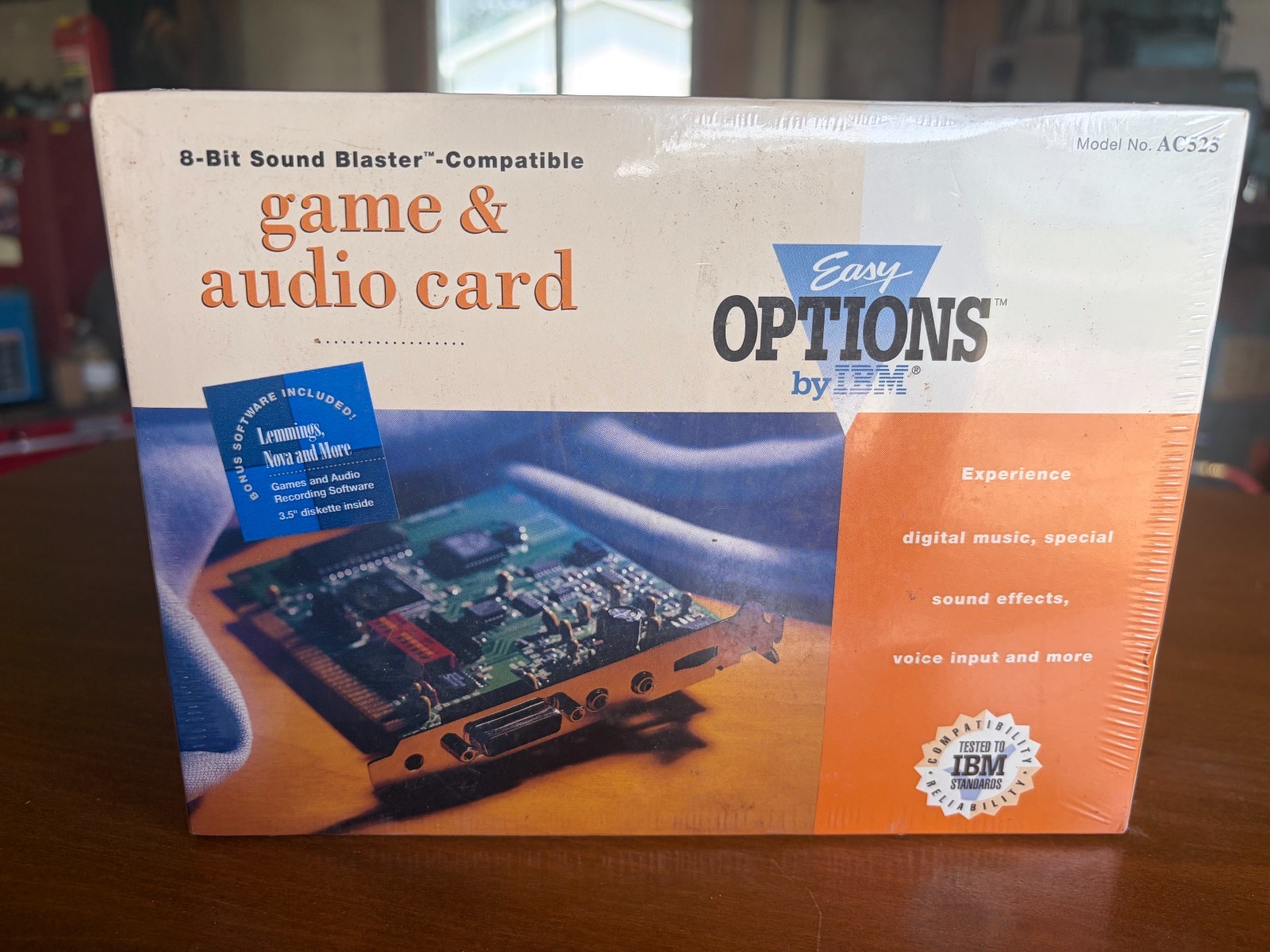 IBM Easy Options AC525 Game & Audio Card 8-Bit ISA Sound Blaster New Sealed NOS