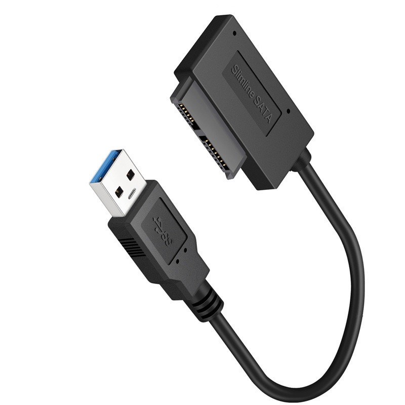 USB3.0 to SATA7+6Pin 13 Pin Slimline Sata Cable for Laptop CD DVD ROM Drive o