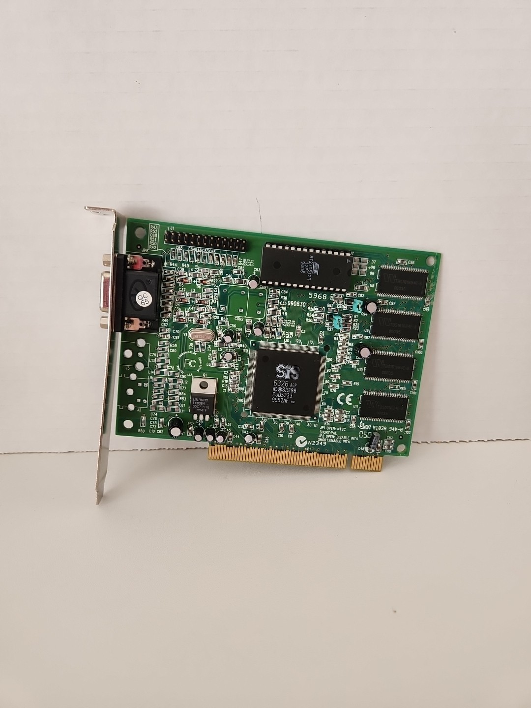 SIS 6326 4MB PCI VGA Graphics Card DOS Windows 95/98 Rare Retro Vintage Gaming