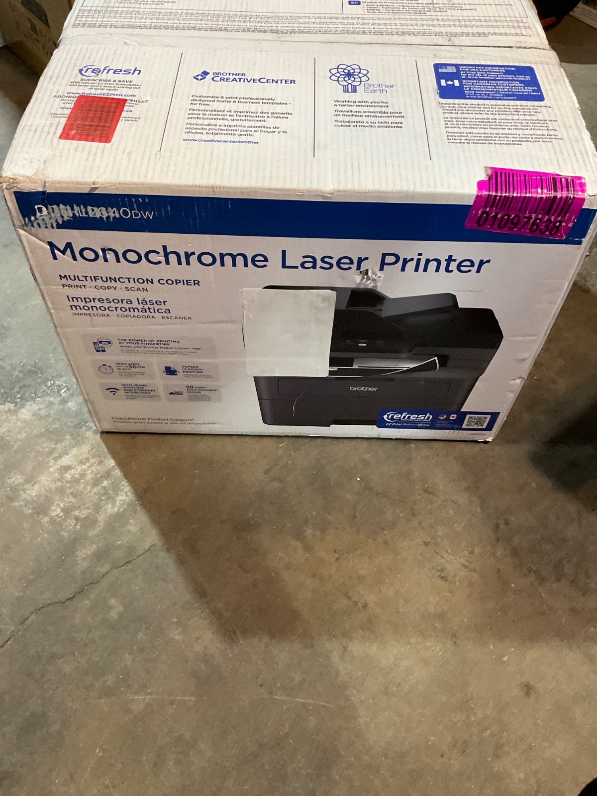 Brother DCP-L2640DW Multifunction Wireless Monochrome Laser Printer