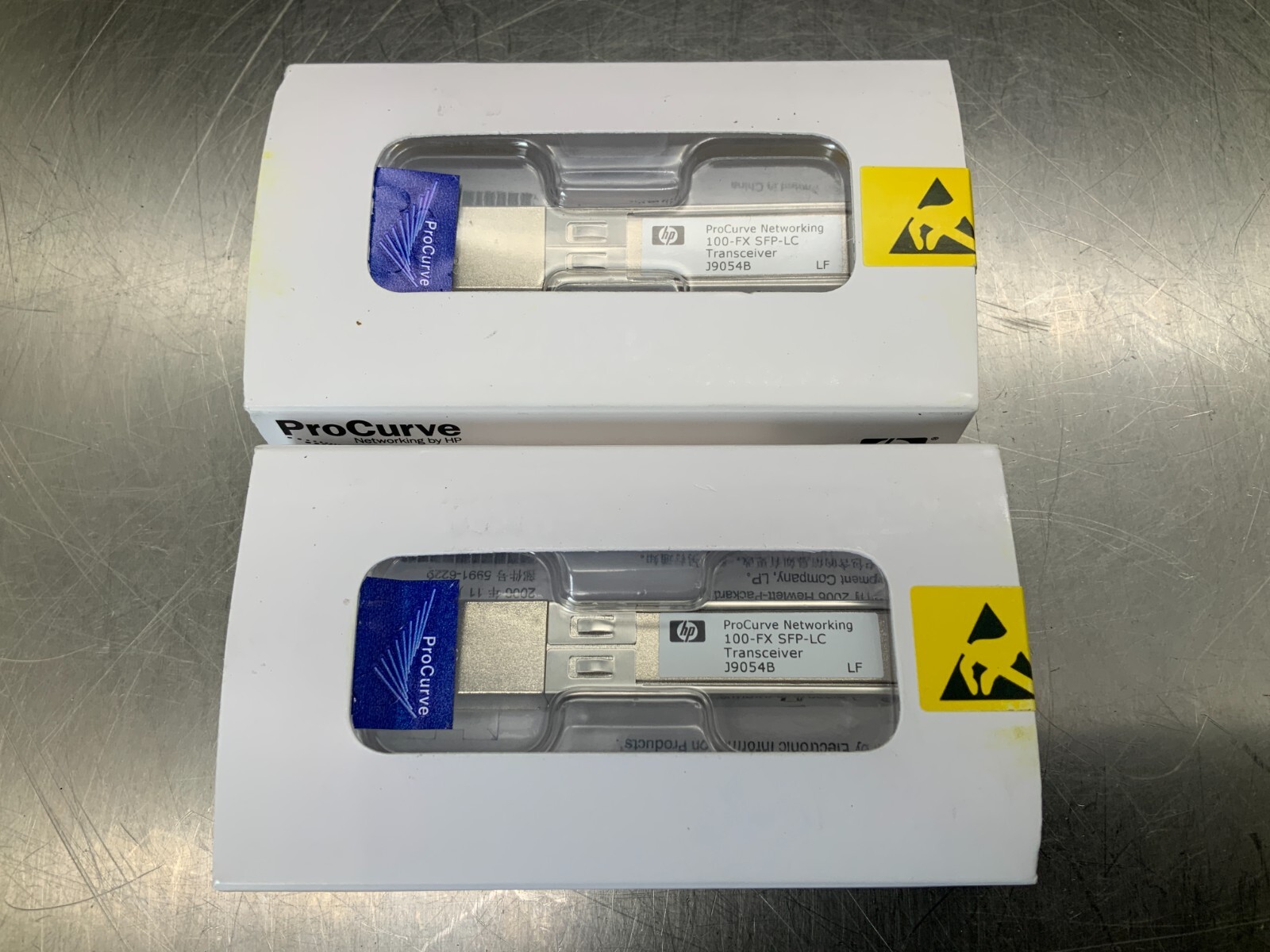 (2) HP J9054B ProCurve 100-FX SFP-LC Transceiver