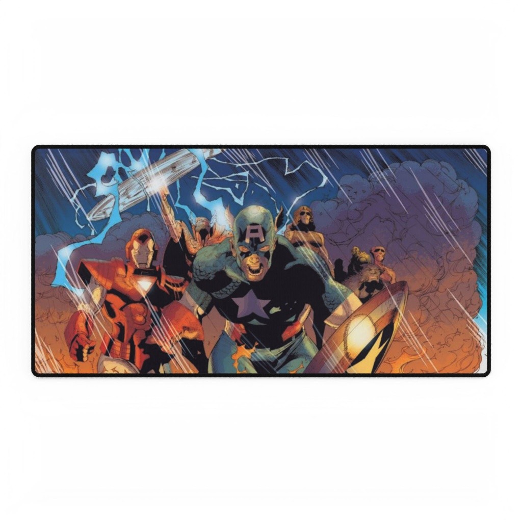 Avengers Trinity Battle Ready Charge Mouse Pad Desk Mats Marvel Comics