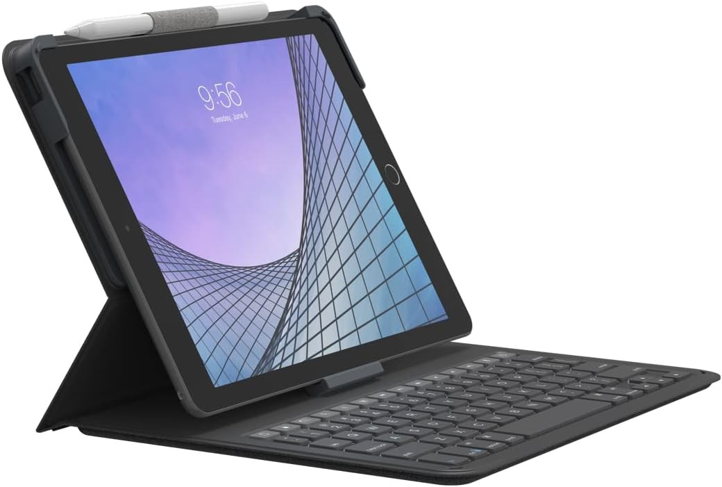 ZAGG Messenger Folio 2 Tablet Keyboard & Case, Laptop-Style Keys