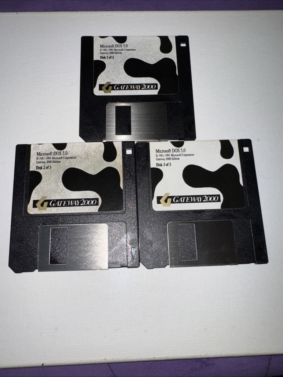 Rare Vintage Gateway 2000 Floppy Disks 1-3 Tools On Top Untested 