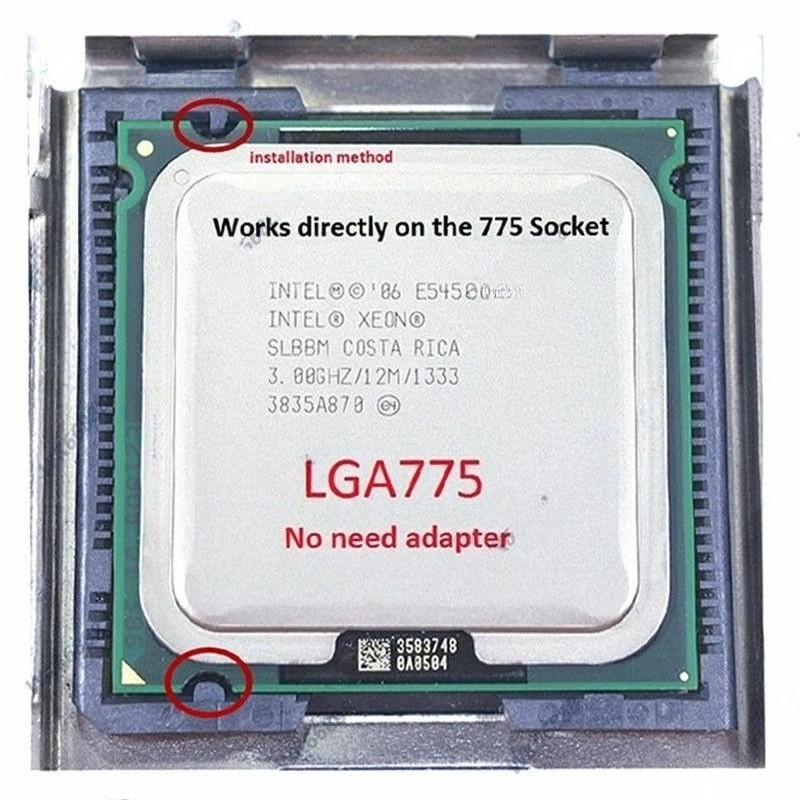 Intel Xeon E5450 quad-core LGA 775 3.Ghz SLBBM CPU processor.