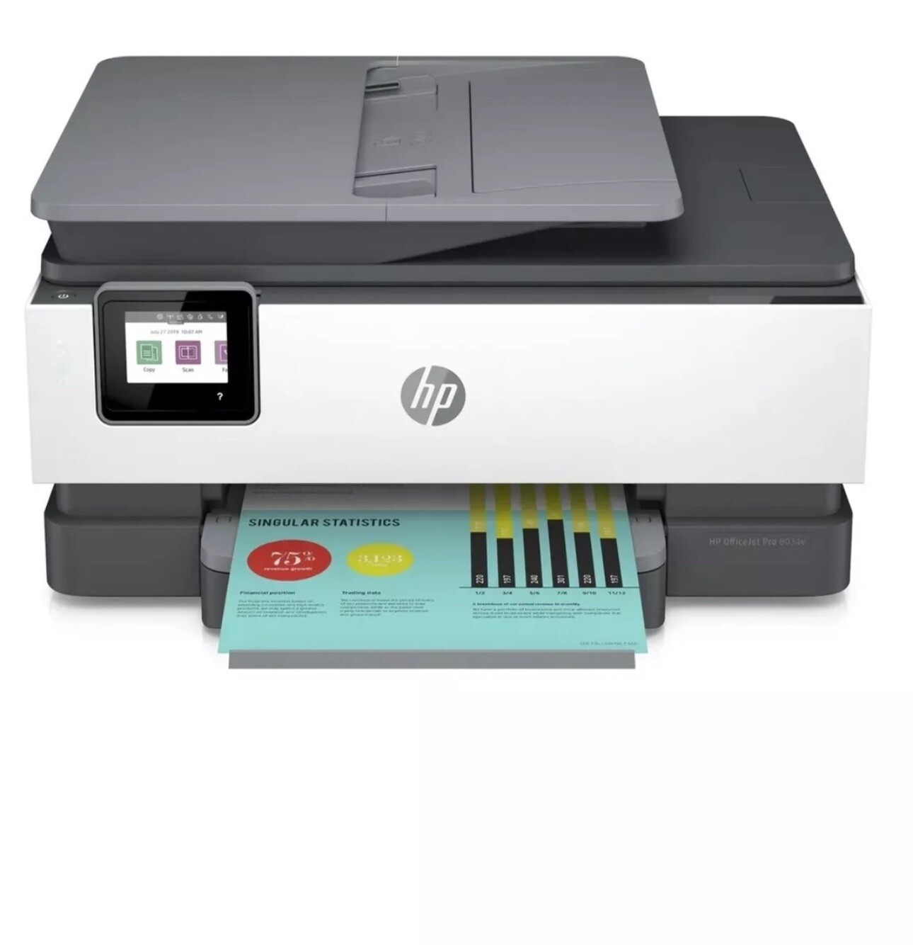 HP - OfficeJet Pro 8034e Wireless All-In-One Inkjet Printer Used Once