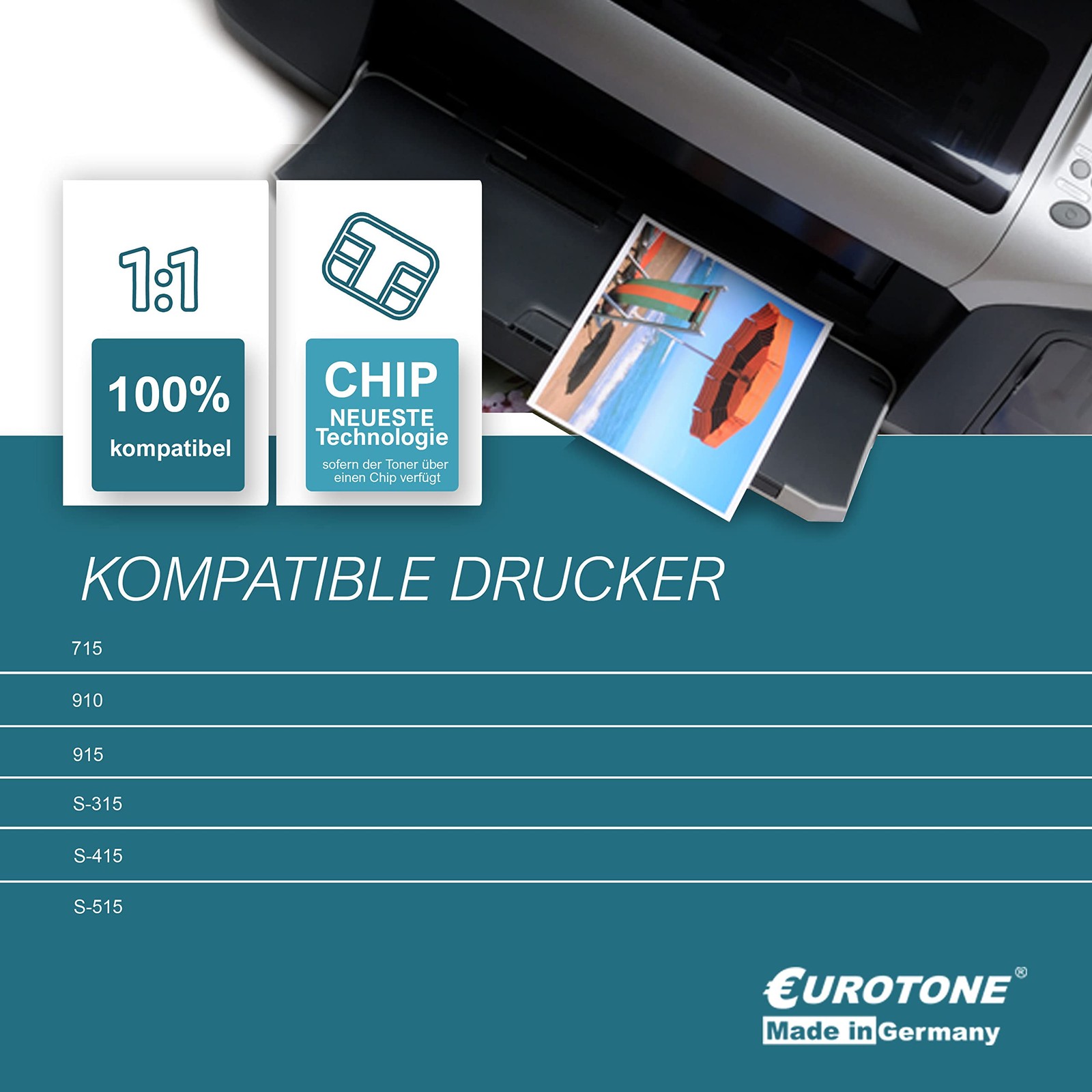 Eurotone 10x Inkjet Color Ink Cartridge Compatible with Lexmark 150XL