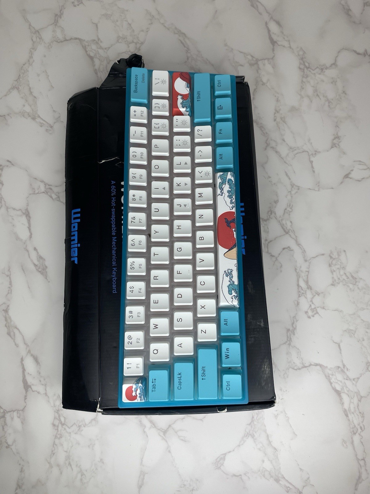 Womier 60% Percent Keyboard, WK61 Mechanical RGB Wired