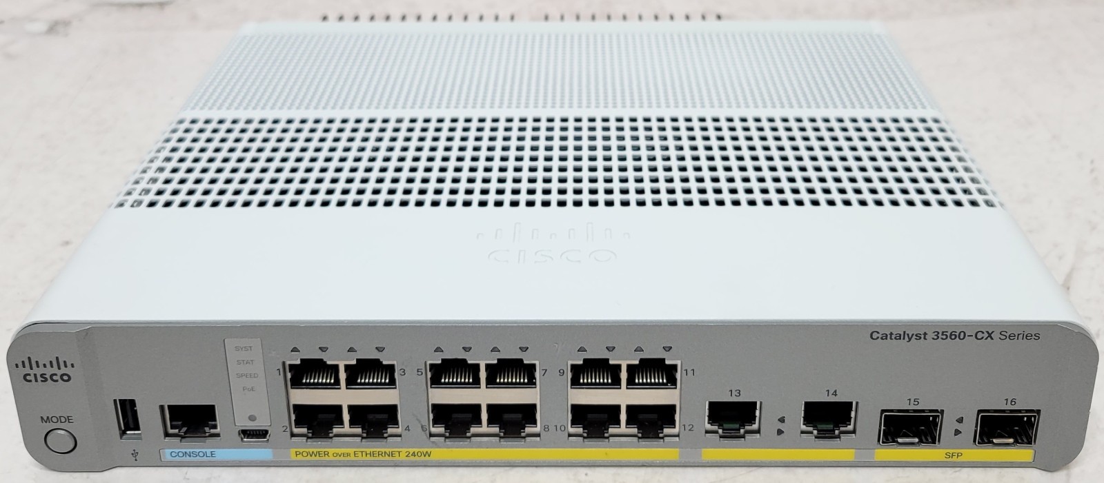 Cisco Catalyst 3560-CX 12 Port Power Over Ethernet Switch WS-C3560CX-12PC-S