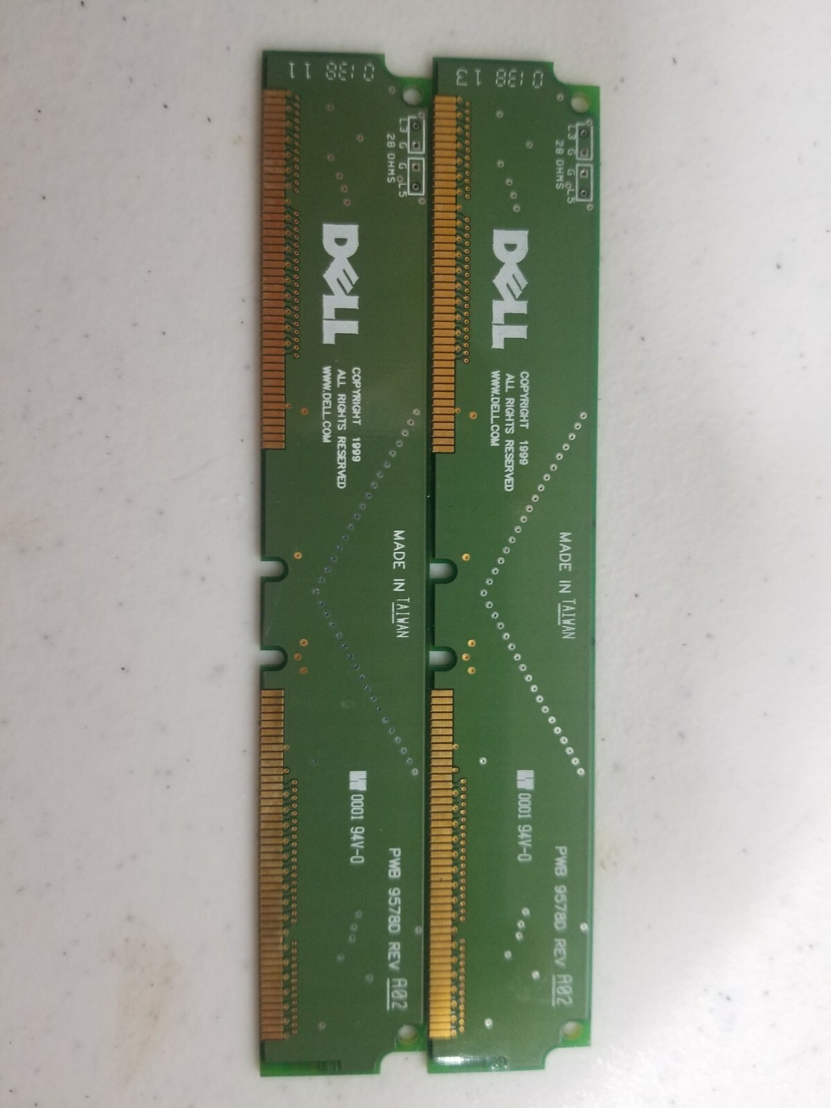 2X Dell PWB 9578D REV A02 Memory Terminators Desktop Original Working Guaranteed