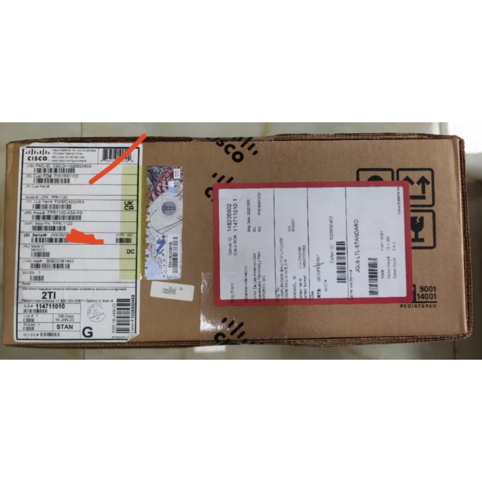 1PCS FPR1120-ASA-K9 Cisco Firewall Running ASA new via FedEx or DHL MMD0