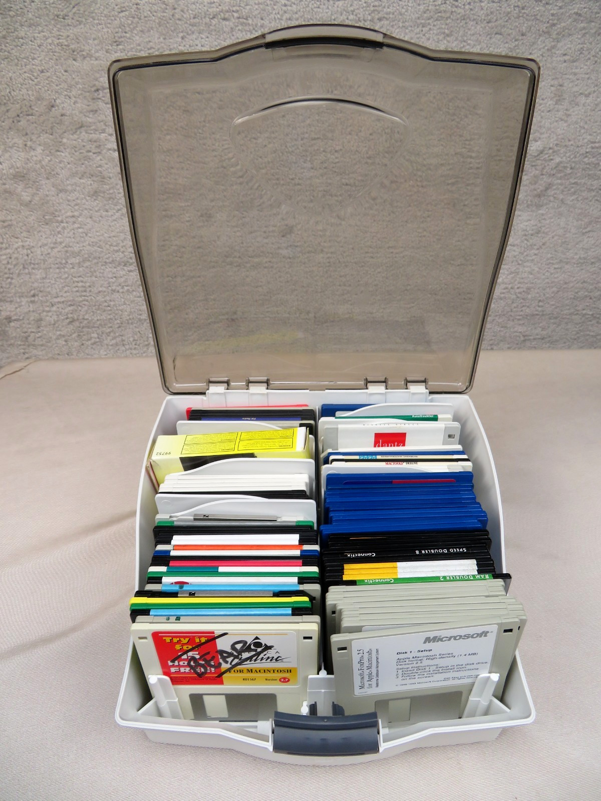 Lot Macintosh 3.5 Floppy Disk Apple Microsoft FoxPro Doubler Mactools Untested