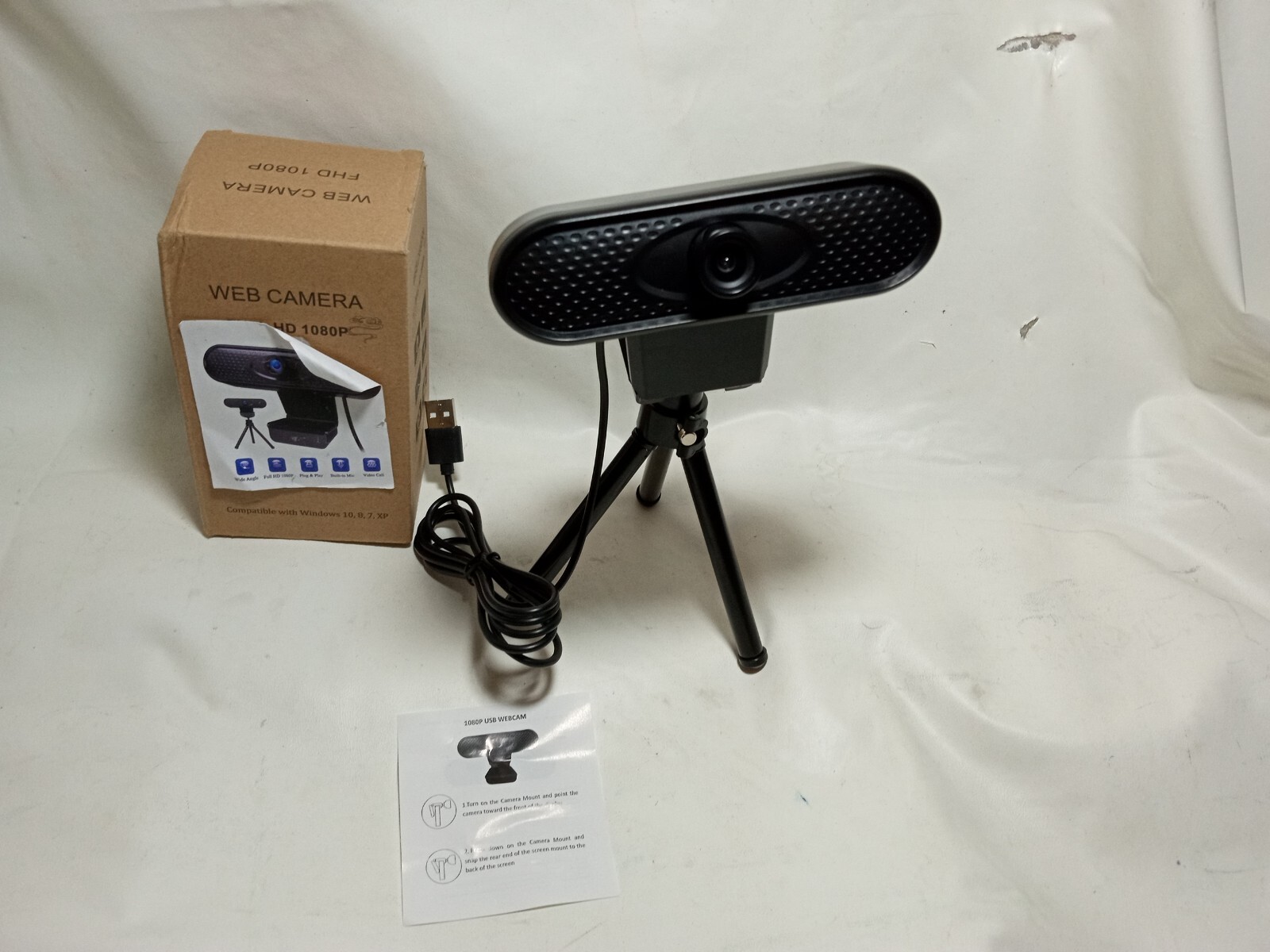 HD 1080P Webcam USB Computer Web Camera - Pre-owned