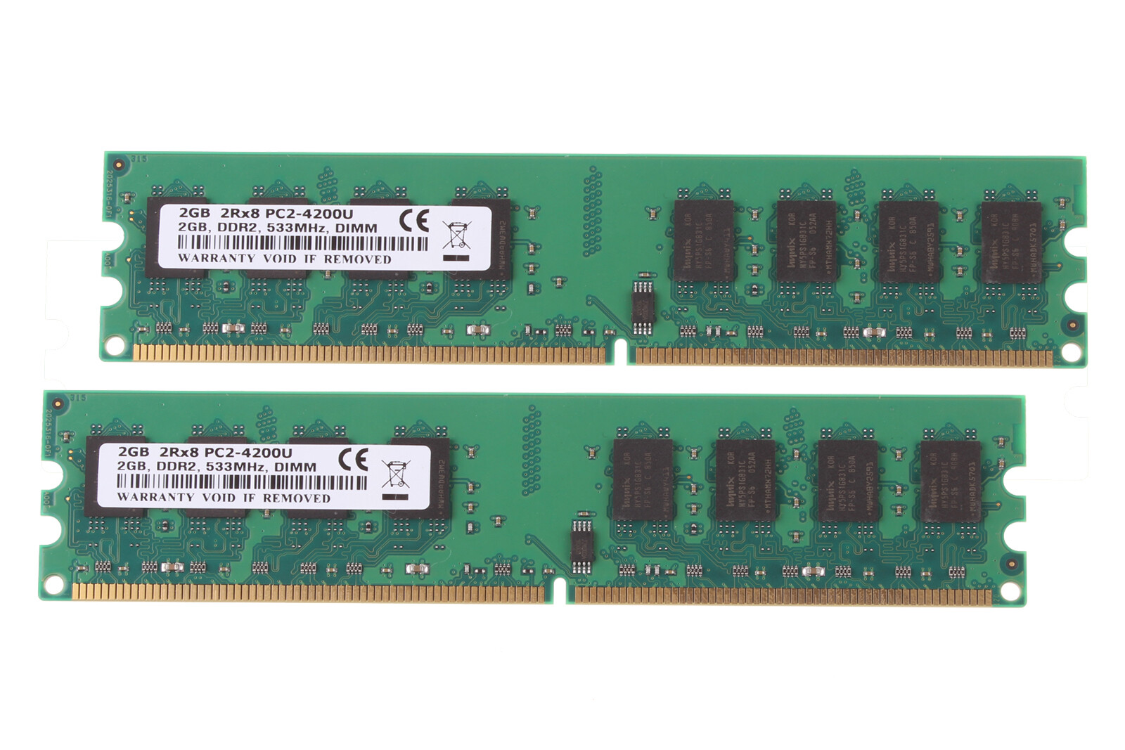 New 4GB 2x 2GB DDR2 533mhz PC2-4200U 240pin Desktop Memory Ram PC4200 CL4 NONECC