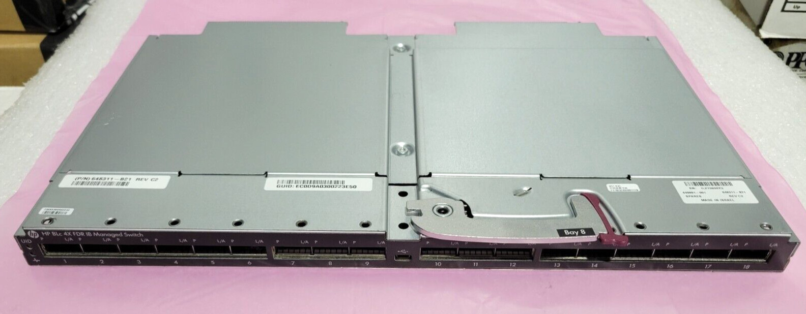 HPE 4X FDR InfiniBand Managed Switch for Blade system 648311-B21