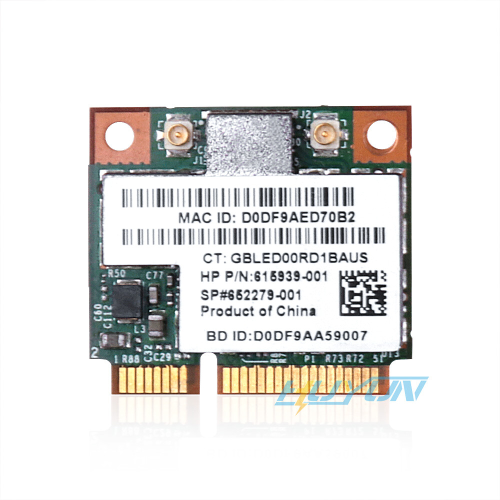 HP 652279-001 b/g/n Wireless + bluetooth PCIe Half Broadcom BCM943225HMB Card