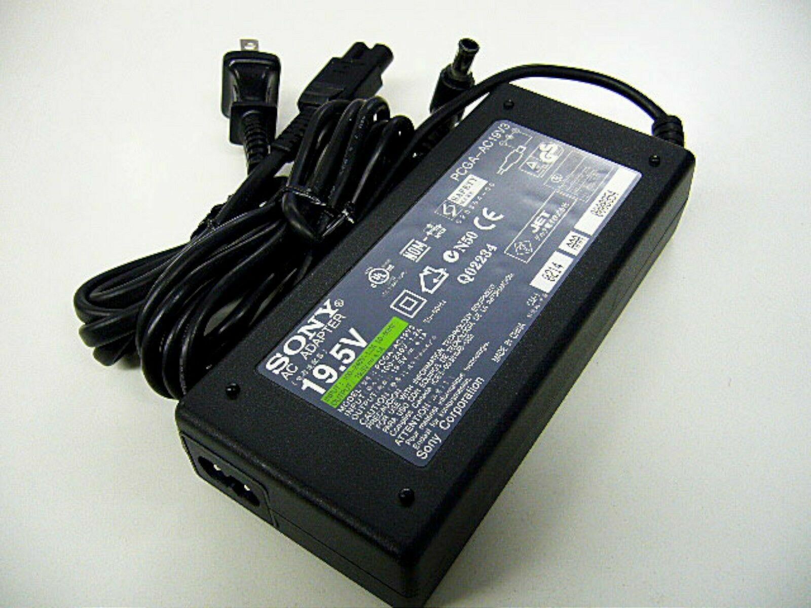 Genuine Sony 80W AC Adapter PCGA-AC19V3 Vaio Laptop Charger Power Supply OEM