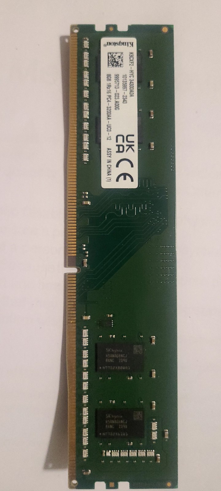 Kingston 8gb 1rx16 pc4-3200aa