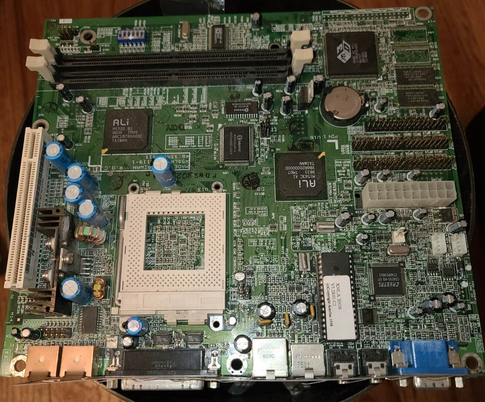 Rare Vintage Acer Aspire X50LA AMD SOCKET 7 MOBO Sound VGA USB MBMX27 - Tested
