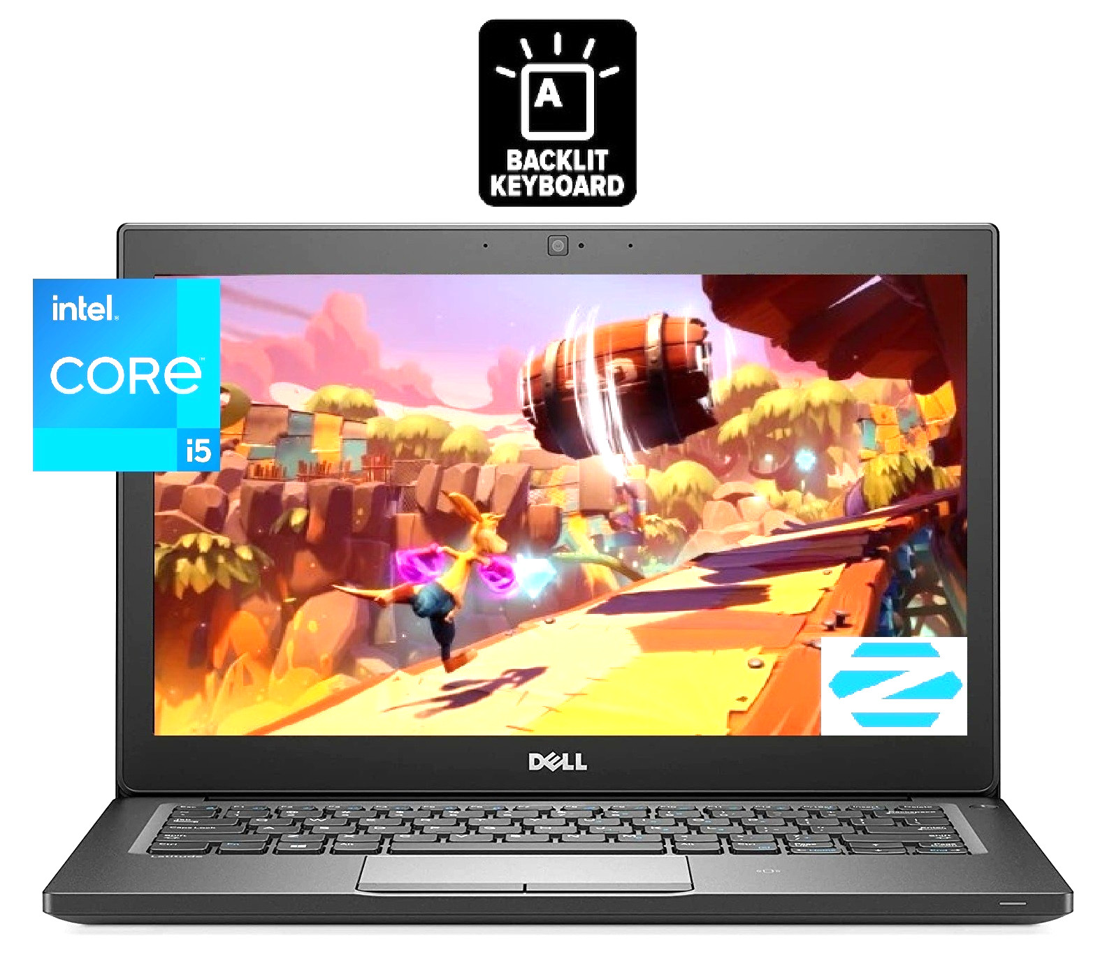 12.5" DELL Latitude Laptop: Intel Core i5 16GB RAM 256GB SSD Zorin Core O.S