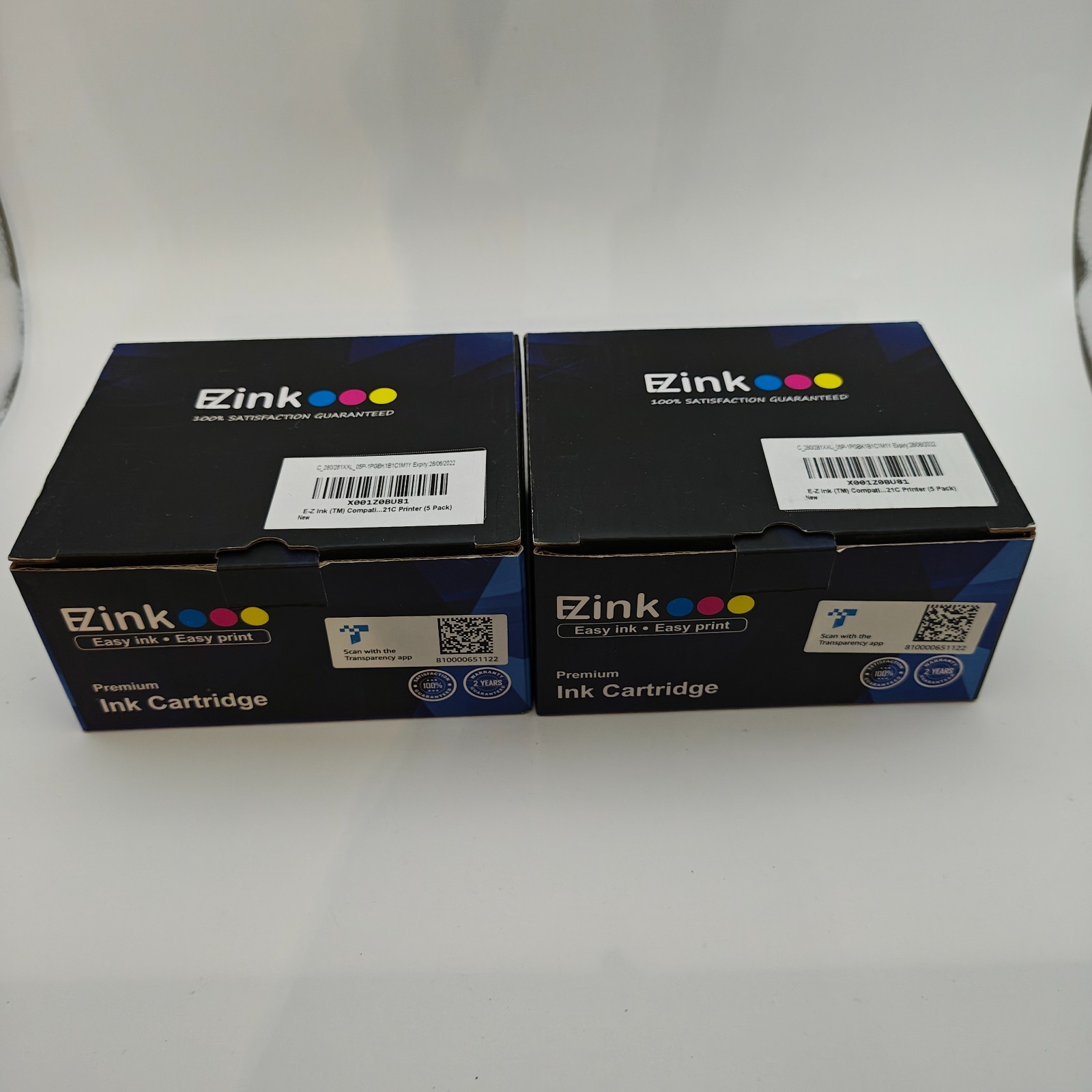 EZink Replacement for Canon 280 281 XXL Ink Cartridges 10-Pack - Expired 2022