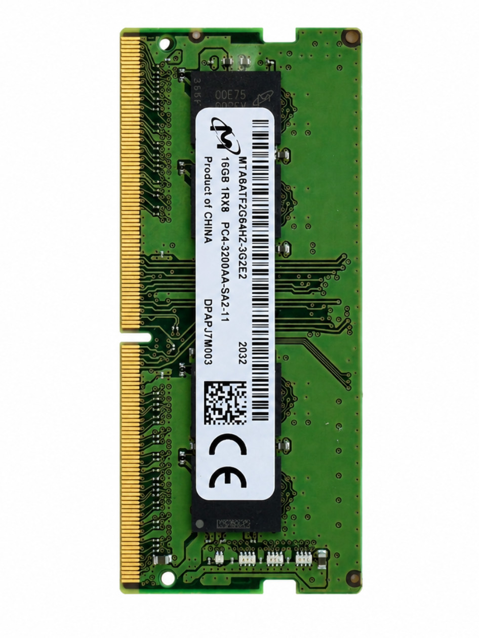 Micron 16GB DDR4 3200MHz PC4-3200AA Laptop RAM SO-DIMM Memory MTA8ATF2G64HZ-3G2E