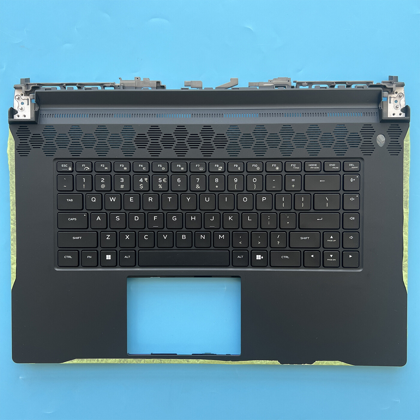 New For Dell Alienware M17 R5 US Keyboard Backlit Palmrest Upper Cover 0VNRXH
