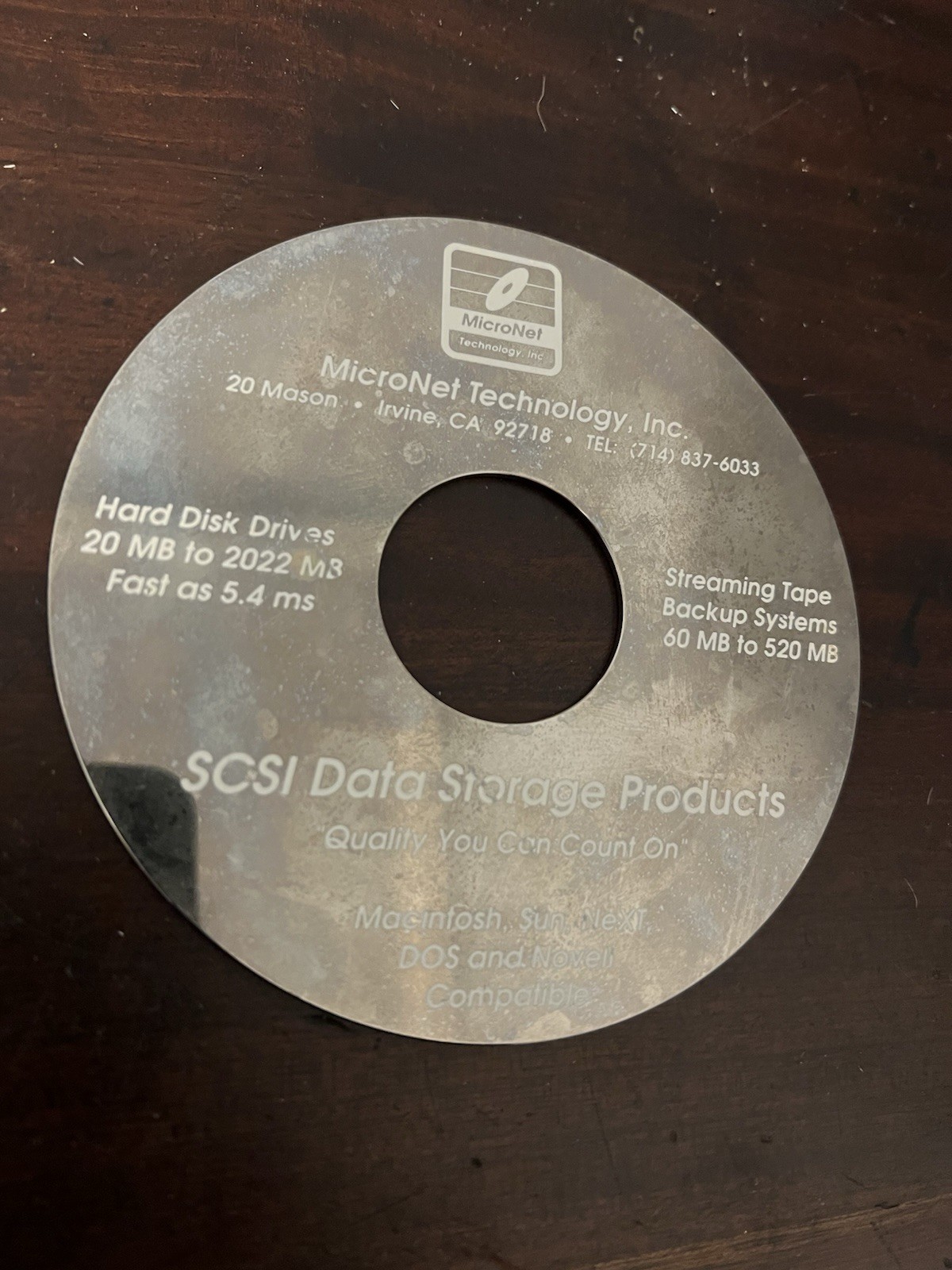 Rare Vintage Computing Micronet Technologies Advertising SCSI