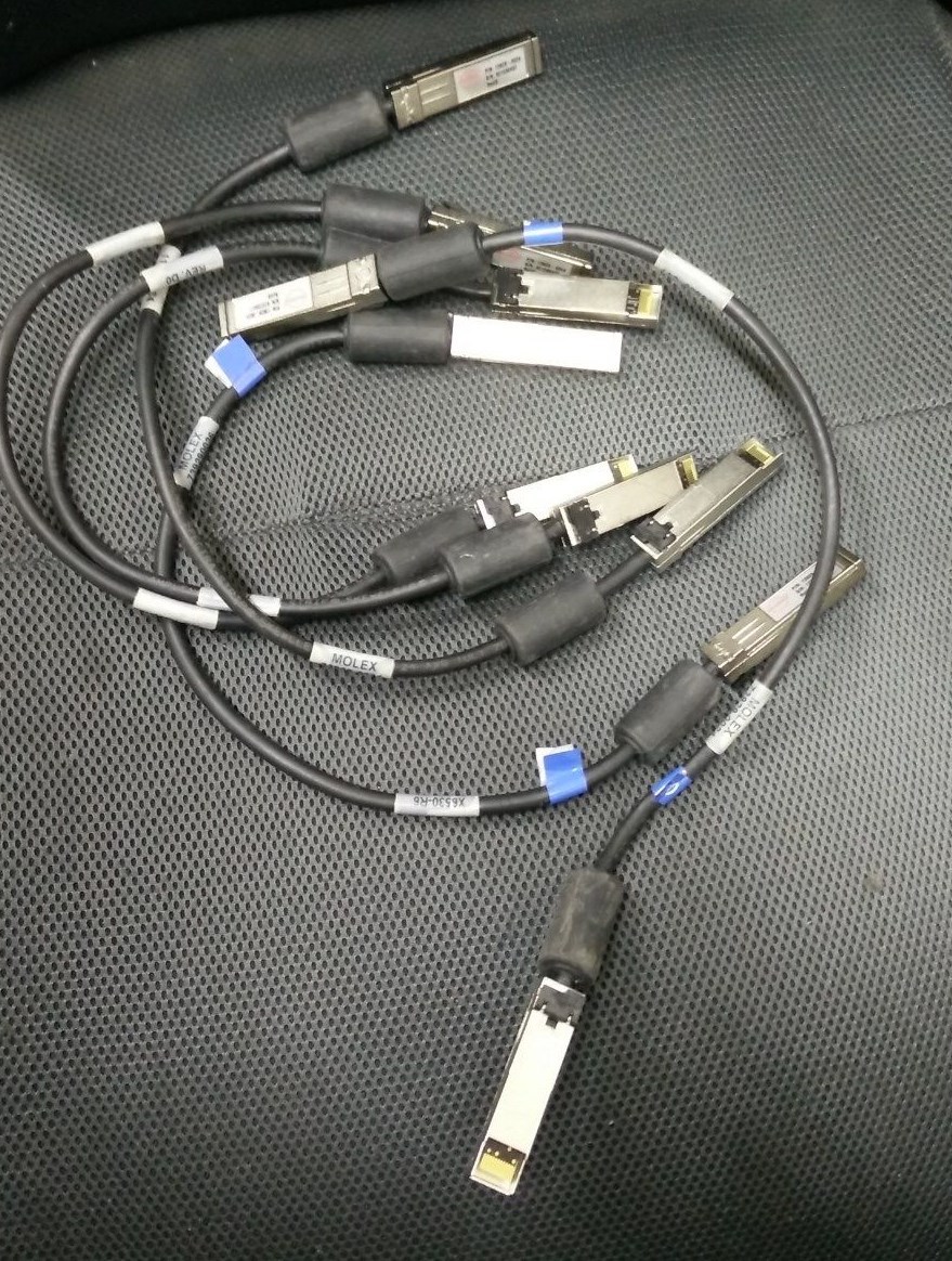 5x NetApp X6530-R6 112-00084 0.5m FC SFP to SFP 50cm Cables