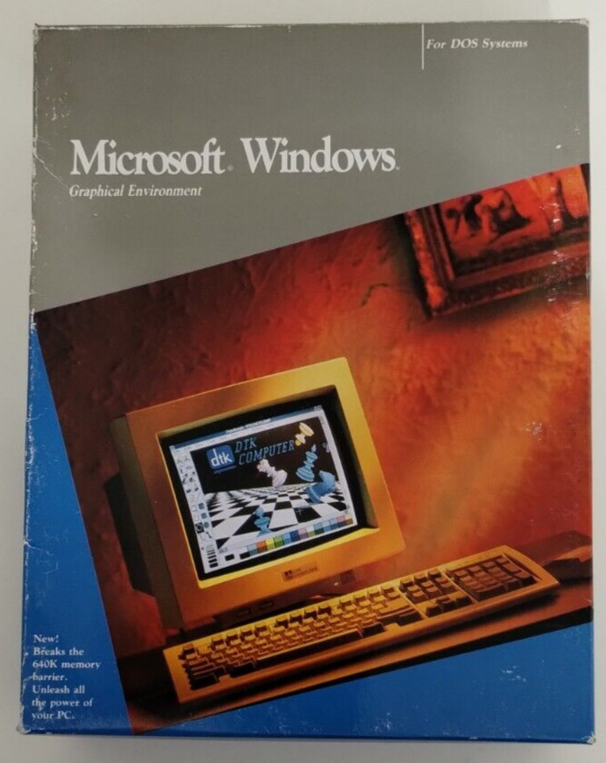 New Microsoft Windows 3.0 "5.25 Disc version" Vintage Rare 