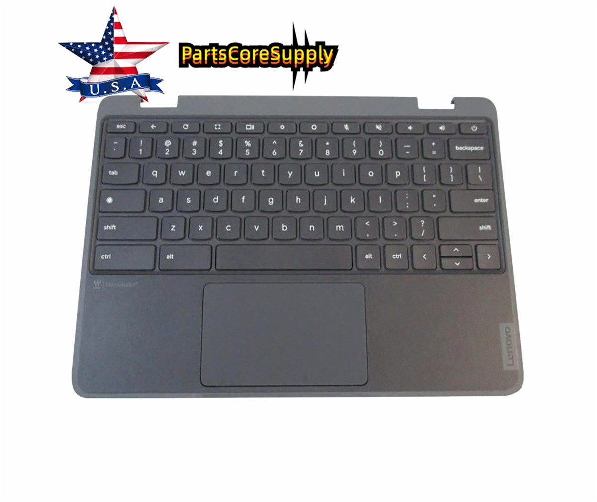 Lenovo 100e Chromebook Gen 4 Palmrest w/ Keyboard & Touchpad 5M11H62892 USK