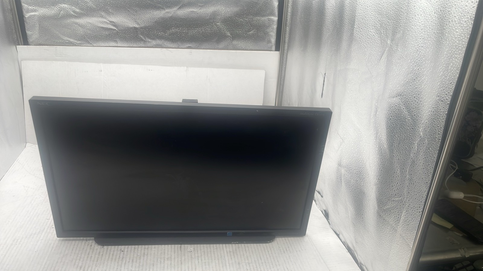 NEC MultiSync EX231W 23" FHD LED Monitor with Chief FSB018BLK Desktop Stand VESA