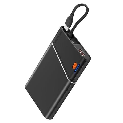 Portable Charger Power Bank, 10000mAh 22.5W PD Fast Charging Black-10000mah