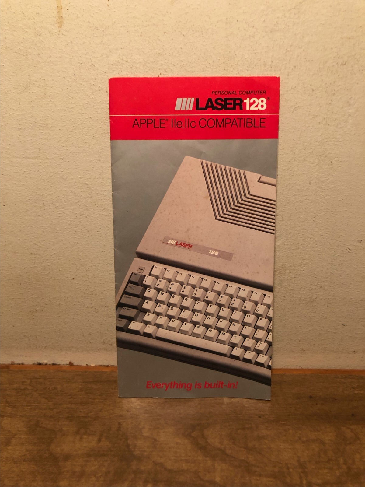 Vintage Laser 128 80's Computer  Fold-Out Brochure