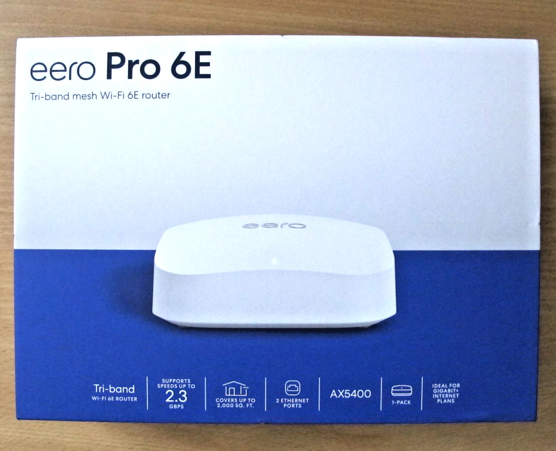 Amazon eero Pro 6E mesh wifi router Tri-Band AXE5400  up to 2.5 Gbps Unused New