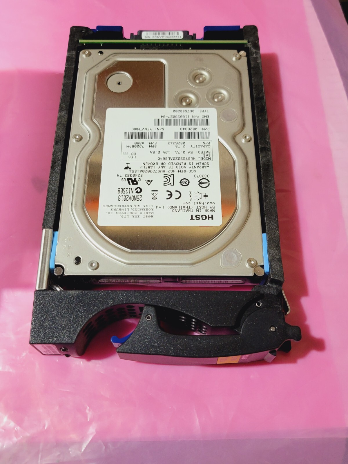 EMC HGST 2TB RPM 7200 HUS723020ALS640 Hard Drive 0B26343 005050330