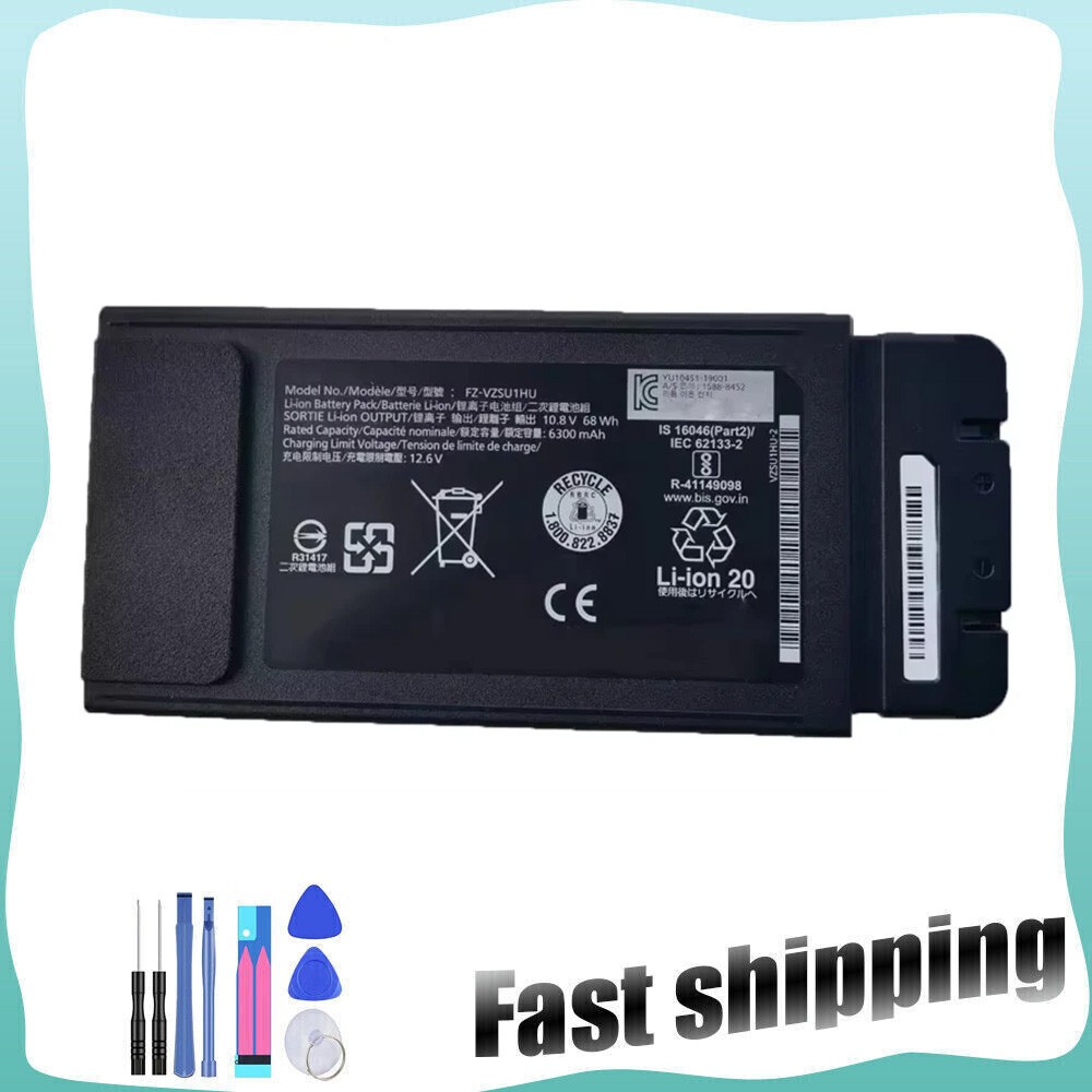 10.8V 68Wh FZ-VZSU1HU Laptop Battery for Panasonic Toughbook 55 FZ-55 MK1 Series