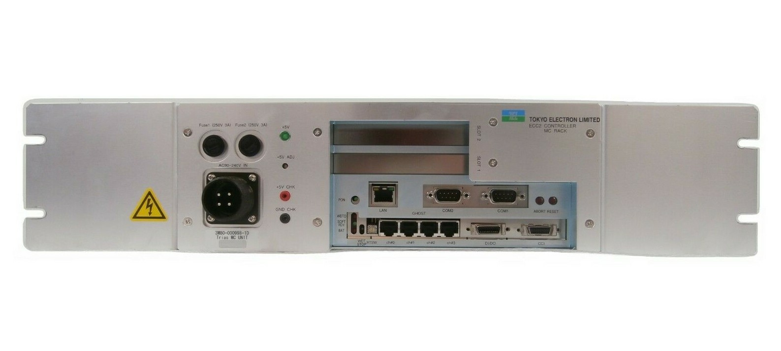 TEL Tokyo Electron 3M80-000998-1D ECC2 Controller MC Rack Trias Reactor Working