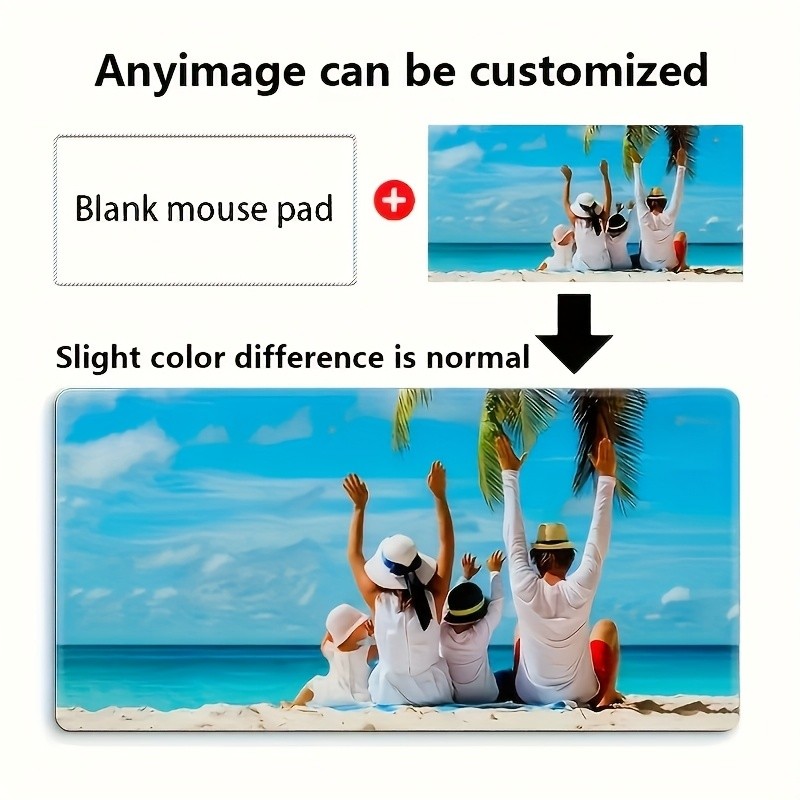1pc Personalized Custom Mouse Pad for Office Gaming,Thick Rubber Base Anti-Slip√