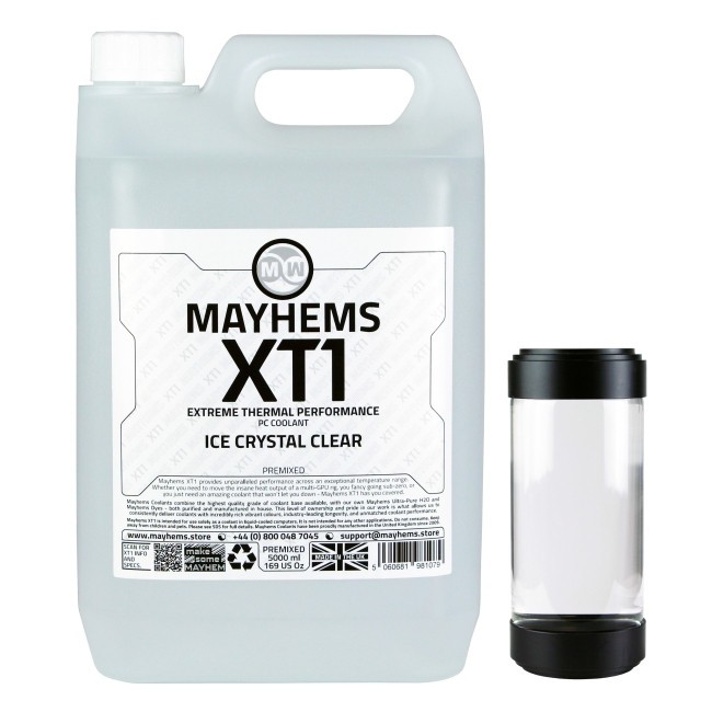 Mayhems XT1 Premix PC Coolant - 5 Liters - Ice Crystal Clear