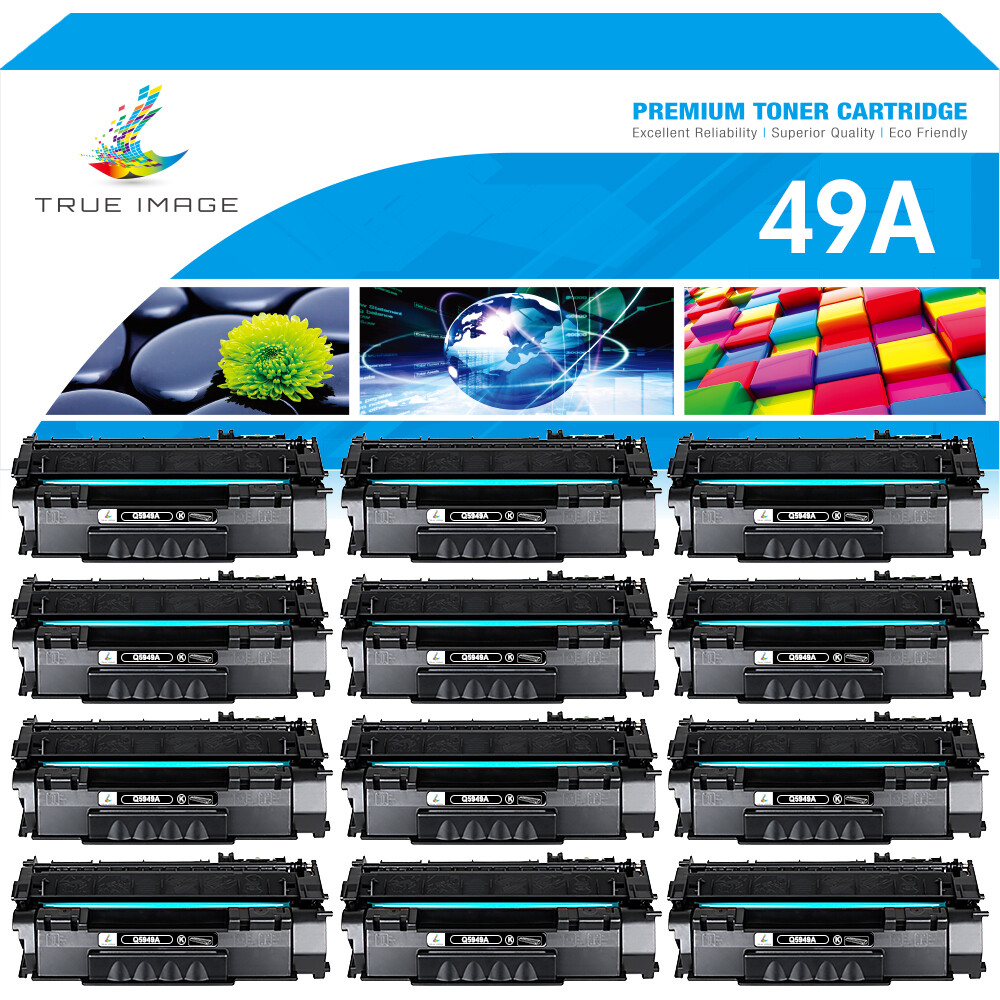 12pk Q5949A 49A Bk Toner Cartridge Compatible With HP LaserJet 1320tn 1320n 3390